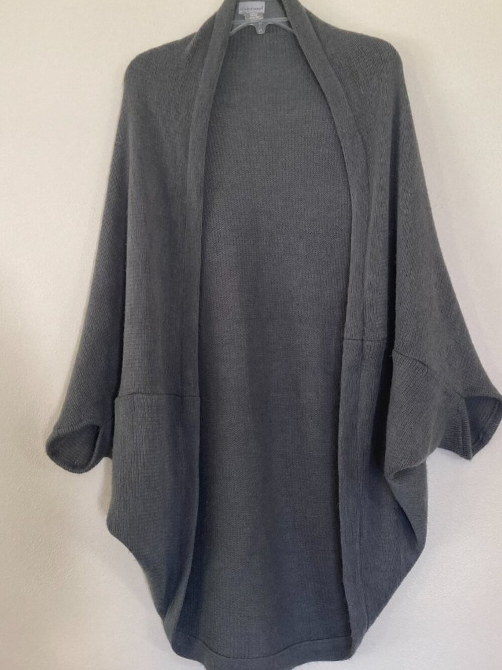 Harve’ Benard Gray Wrap Sweater One Size Fits Most